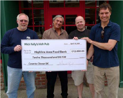 Mick Kellys big check